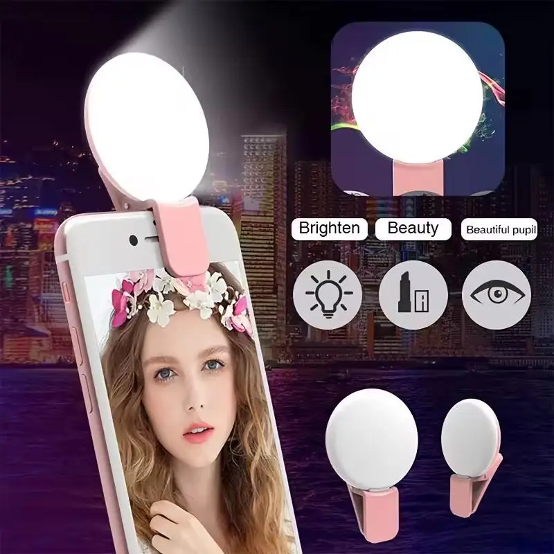 Photography Lighting Game - Portable Mini Selfie Ring Light LED