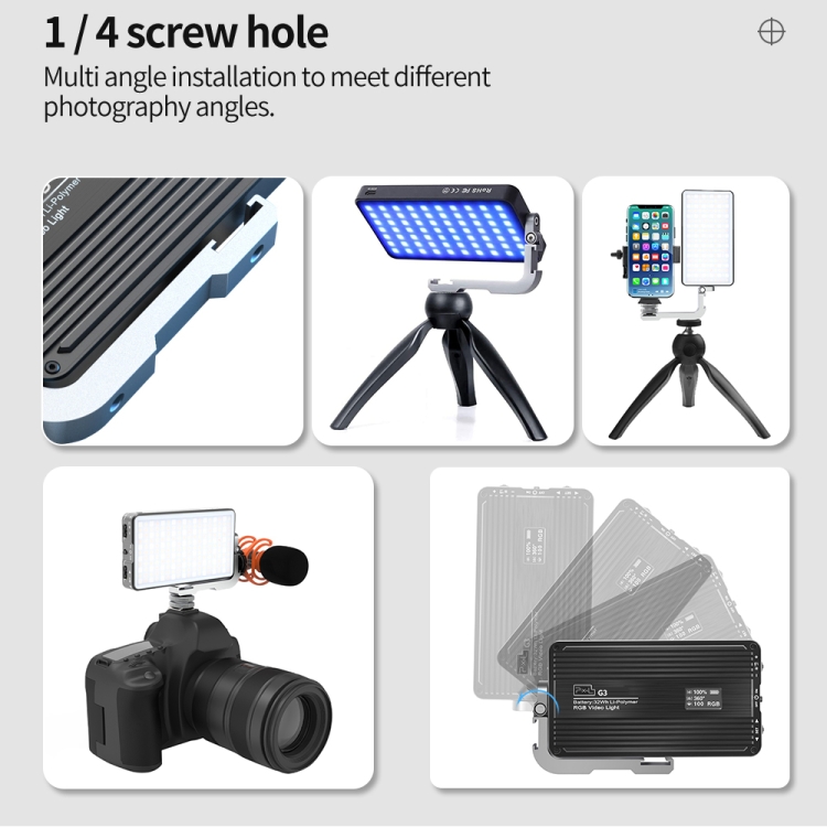 Pixel G3 Flat Panel RGB Fill L - Photography Lighting Handheld ulasan dan harga