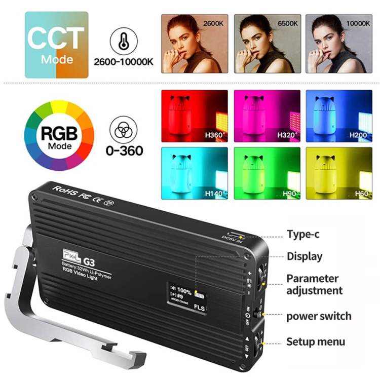 Pixel G3 Flat Panel RGB Fill L - Photography Lighting Handheld ulasan dan harga