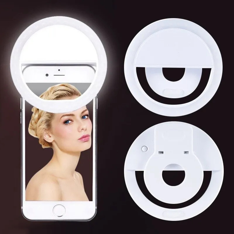 USB Rechargeable LED Selfie Ri - Photography Lighting Description ulasan dan harga