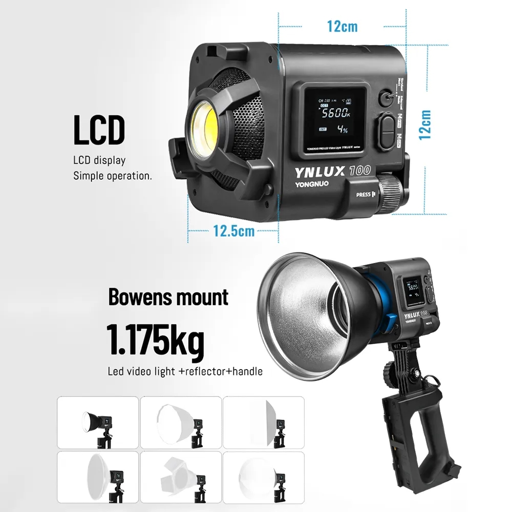 YONGNUO YNLUX100 100W 3200K-56 - Photography Lighting Handheld ulasan dan harga