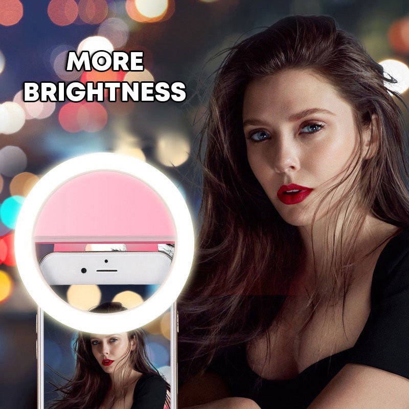 LED Selfie Ring Light 3 Level  - Photography Lighting Description ulasan dan harga