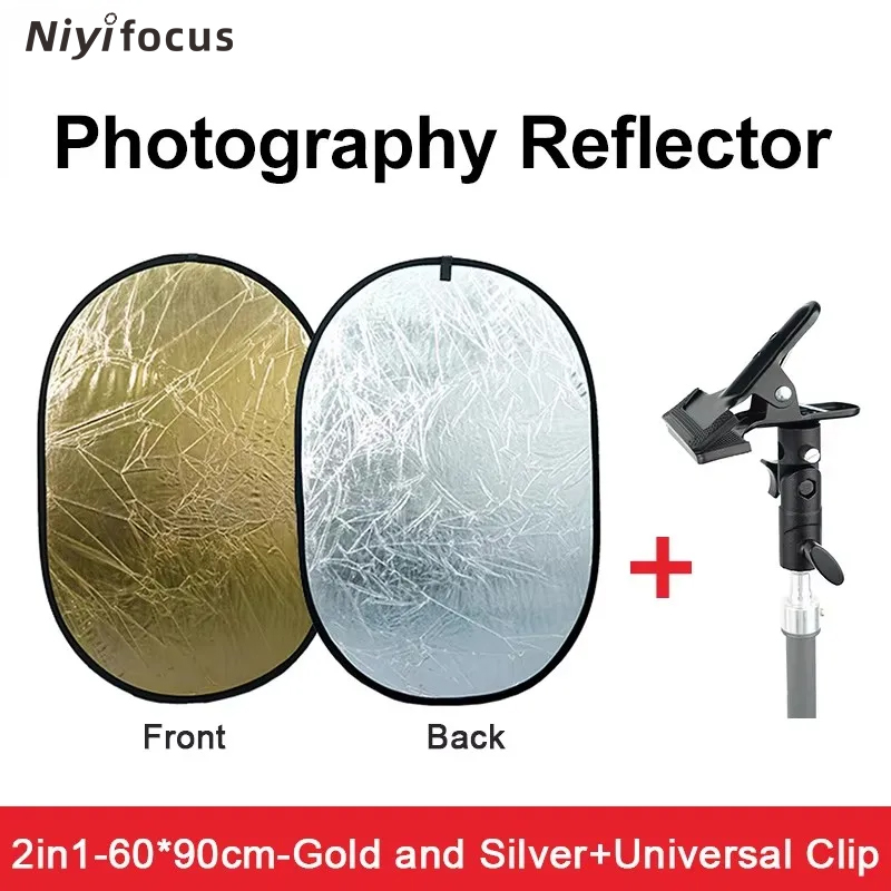 2in1 Round Portable Reflector  - Photography Lighting Handheld ulasan dan harga