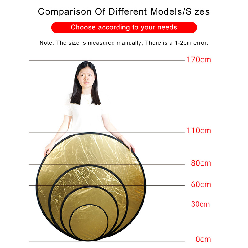 2in1 Round Portable Reflector  - Photography Lighting Handheld ulasan dan harga