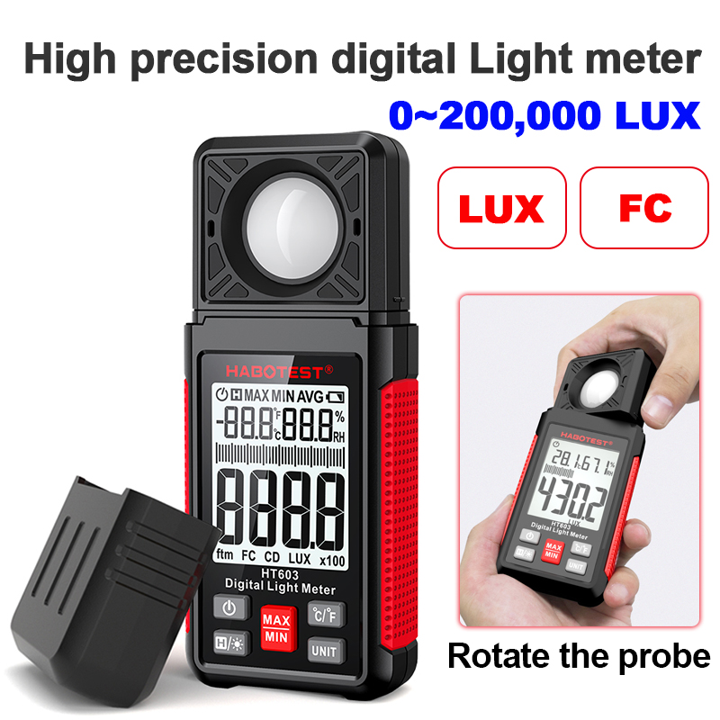 HT603 Digital Lux Meter 0~200, - Photography Lighting Meter ulasan dan harga
