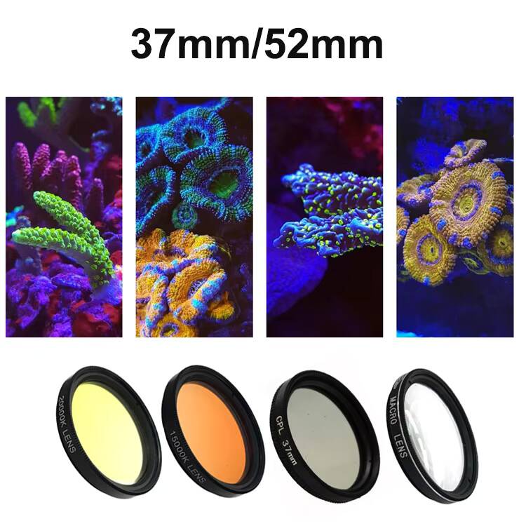 37mm 52mm 6 In1/4in1/for Blue  - Photography Mobile Lighting ulasan dan harga