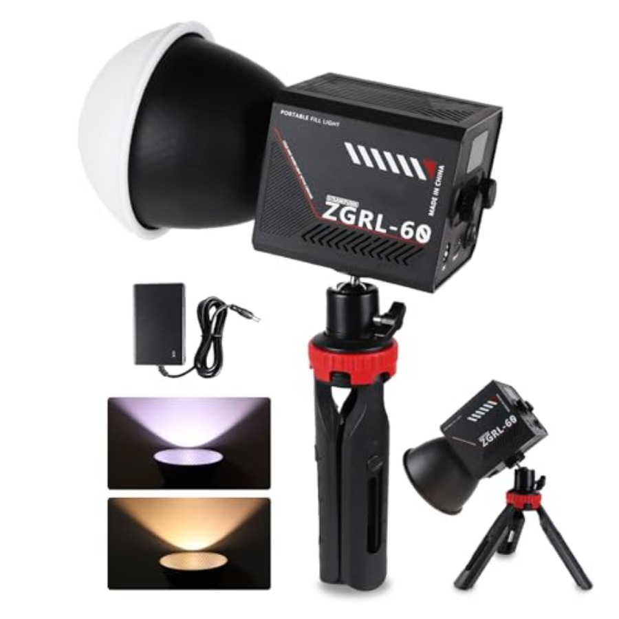 60W COB LED Video Light Handhe - Photography Lighting Handheld ulasan dan harga