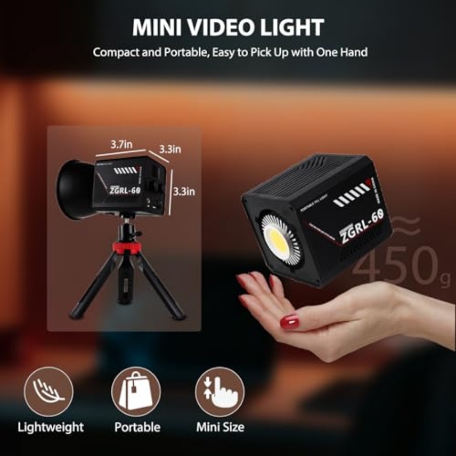 60W COB LED Video Light Handhe - Photography Lighting Handheld ulasan dan harga