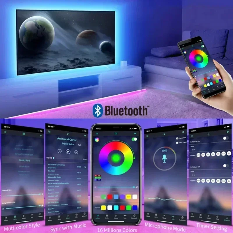 Smart RGB LED Gaming Light Str - Photography Lighting Game ulasan dan harga