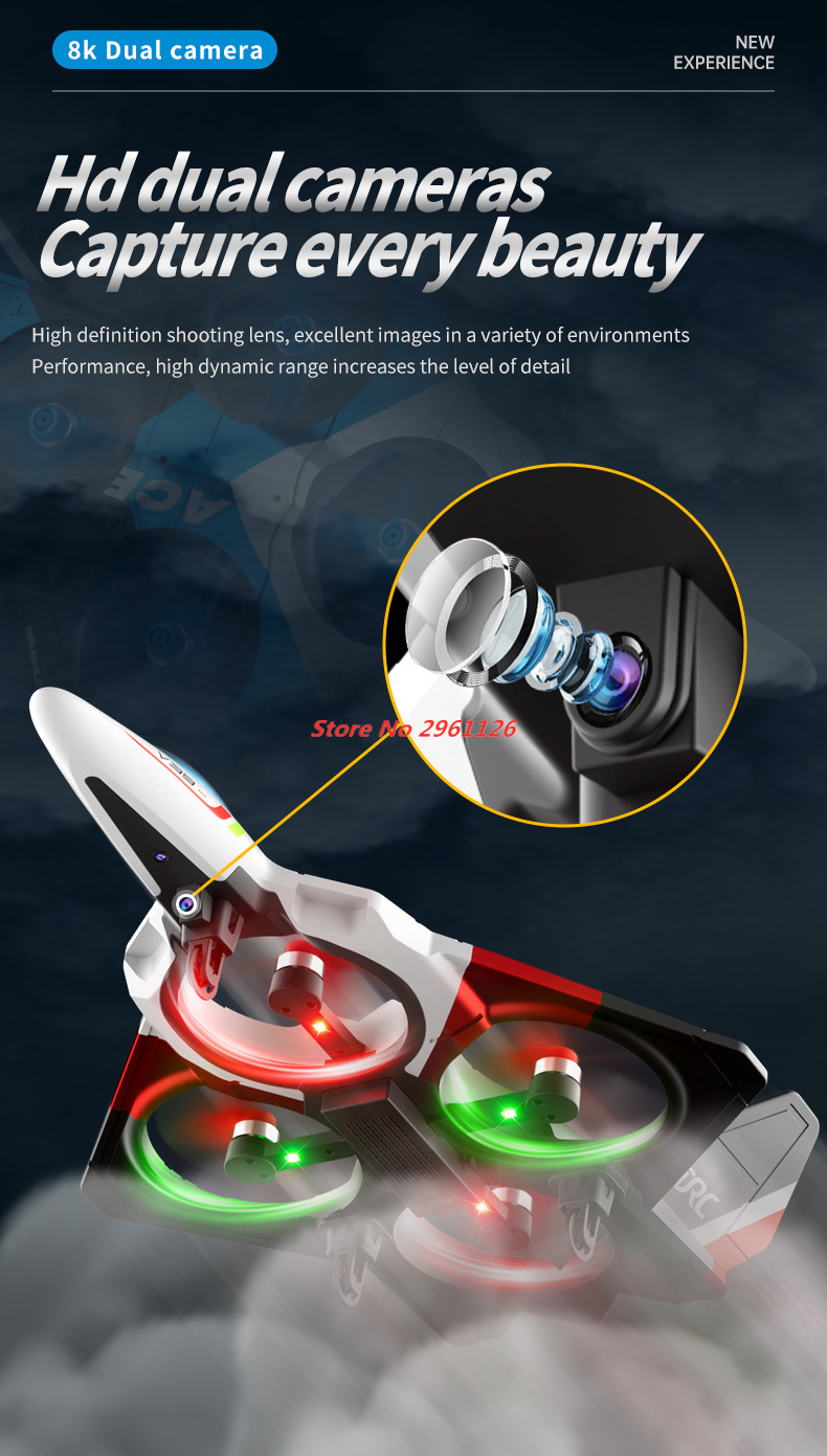 Mini Foam Drone 8K Dual Camera - Photography Lighting For Beginners ulasan dan harga