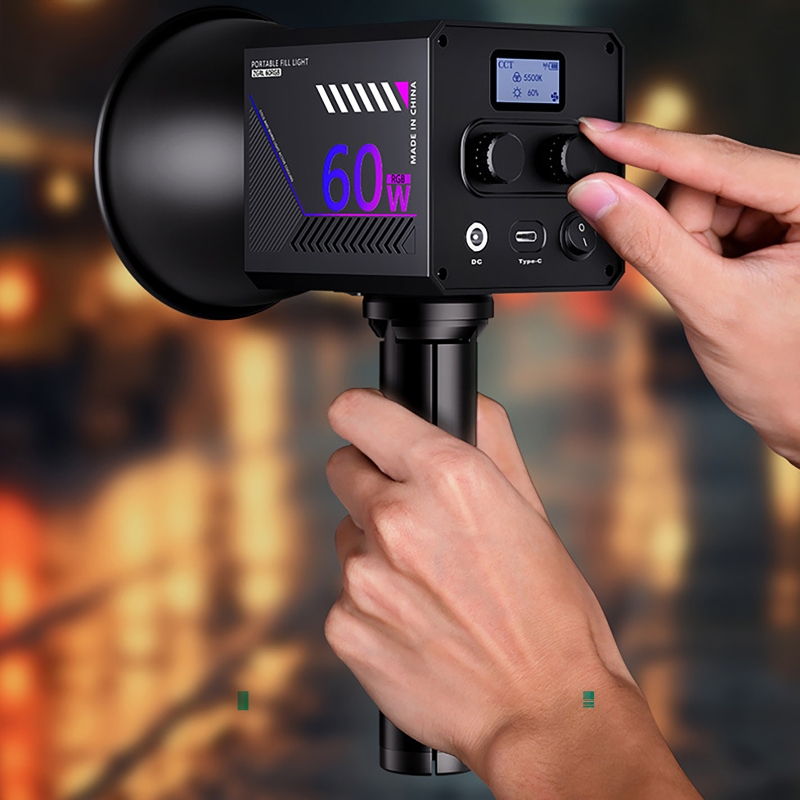 60W RGB Video Light Portable L - Photography Lighting Handheld ulasan dan harga