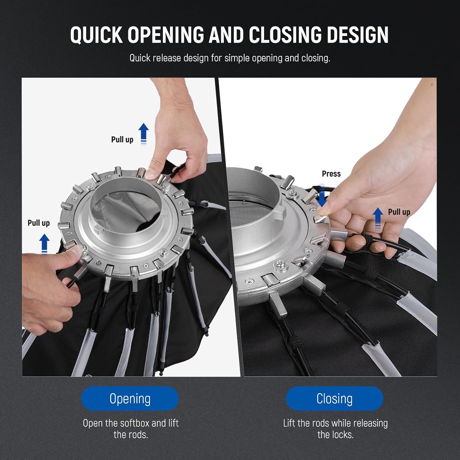 Parabolic Softbox with Bowens  - Photography Lighting Meter ulasan dan harga