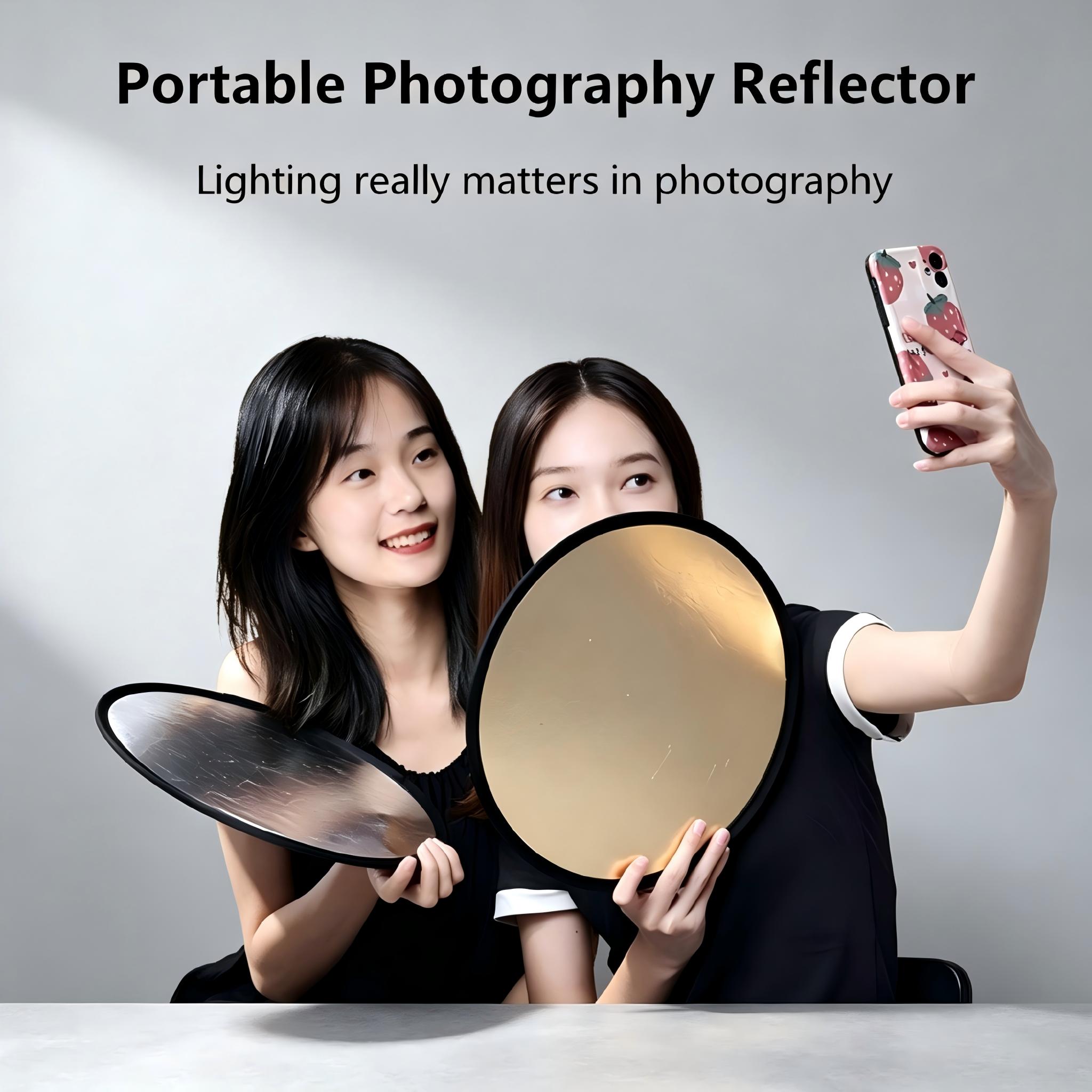 Photography Reflector 2 In 1 L - Photography Lighting Kit Portable ulasan dan harga